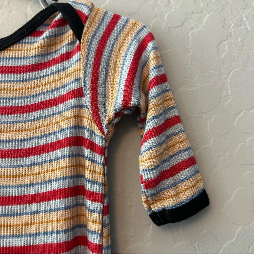 Cozys striped ribbed